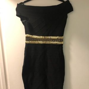 Classy black bandage dress